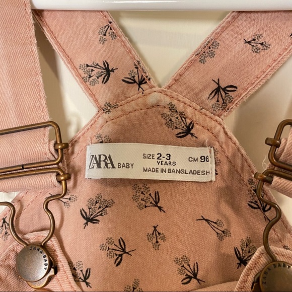 Zara Rose Overalls 2T-3T - Picture 5 of 7